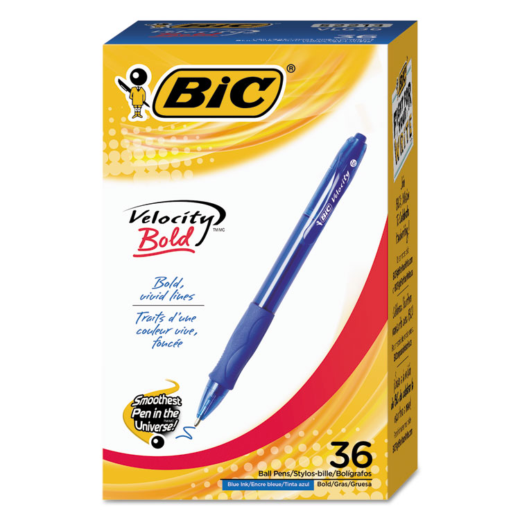 Picture of VELOCITY RETRACTABLE BALLPOINT, BLUE INK, 1.6 MM, 36/PACK