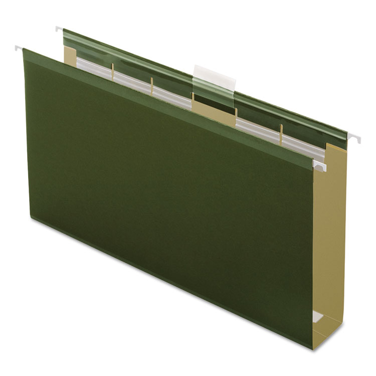 Picture of Ready-Tab Hanging File Folders, 2" Capacity, 1/6 Tab, Legal, Green, 20/Box