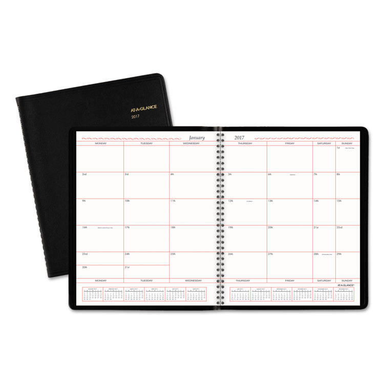 Picture of Monthly Planner in Business Week Format, 8 x 10, White