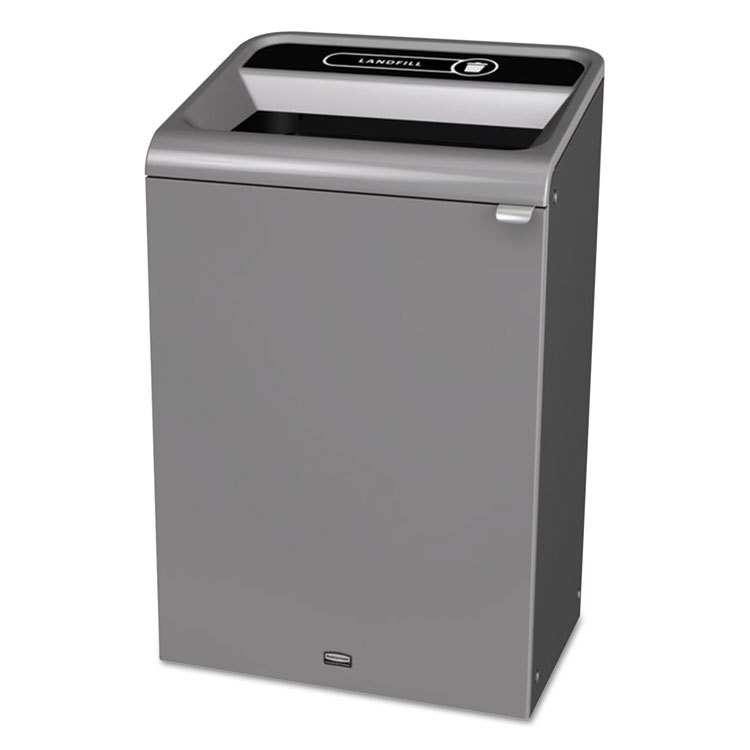 Picture of Configure Indoor Recycling Waste Receptacle, 33 Gal, Gray, Landfill
