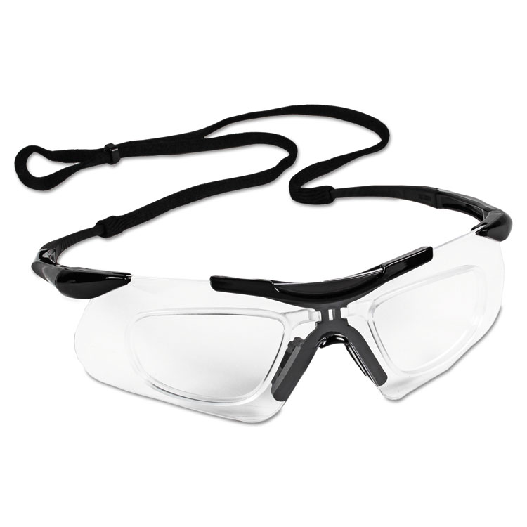 V60 Nemesis Rx Reader Safety Glasses, Black Frame, Clear Anti-Fog Lens,12/Ctn