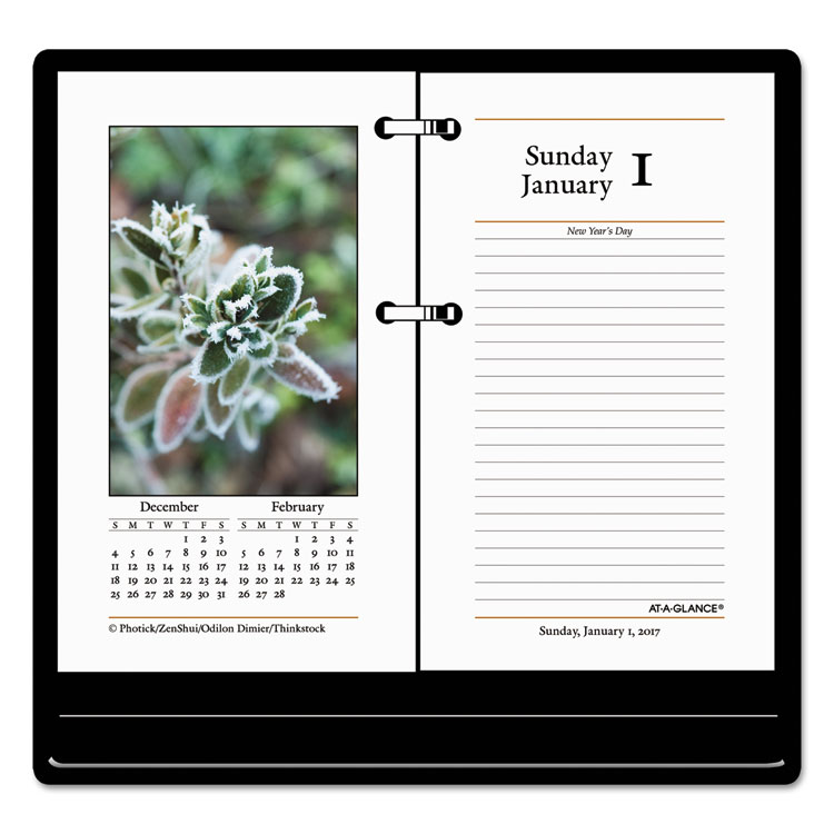 Picture of Photographic Desk Calendar Refill, 3 1/2 x 6