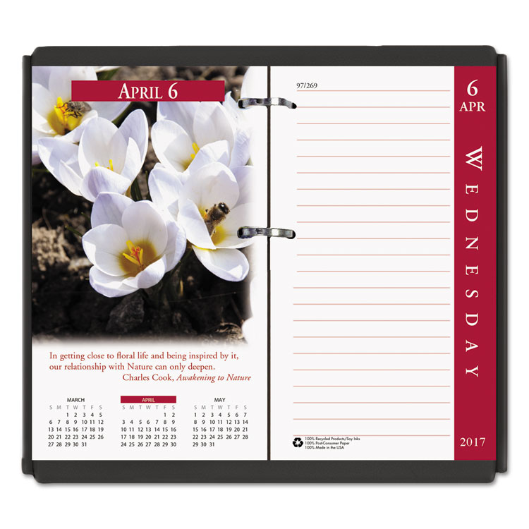 Picture of Earthscapes Desk Calendar Refill, 31/2 x 6