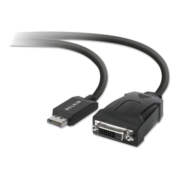 Picture of Displayport To Dvi Adapter, 5", Black