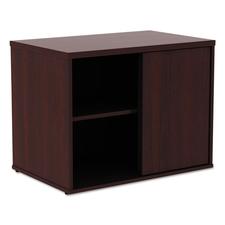 Picture of Alera Open Office Low Storage Cab Cred, 29 1/2w X 19 1/8d X 22 7/8h, Mahogany
