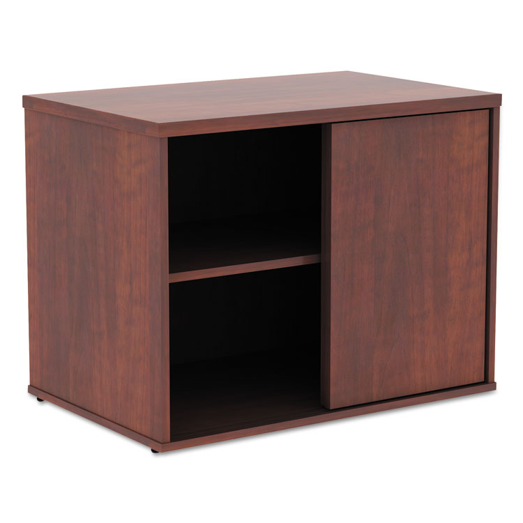Picture of Alera Open Office Low Storage Cabinet Credenza, 29 1/2 X 19 1/8x 22 7/8, Cherry