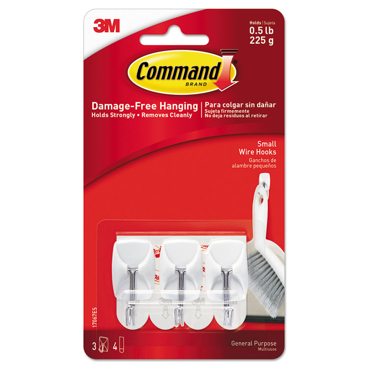 MMM17067ES  Command™ 17067ES General Purpose Wire Hooks, Small