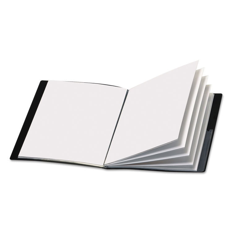 Picture of Cardinal® ShowFile Display Book w/Custom Cover Pocket, 12 Letter-Size Sleeves, Black