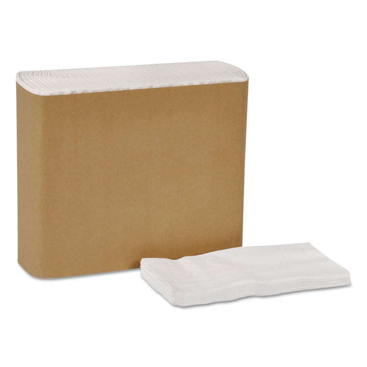 Picture of Universal Dinner Napkins, 1-Ply, 15 X 17, 1/8 Fold, White, 3000/carton