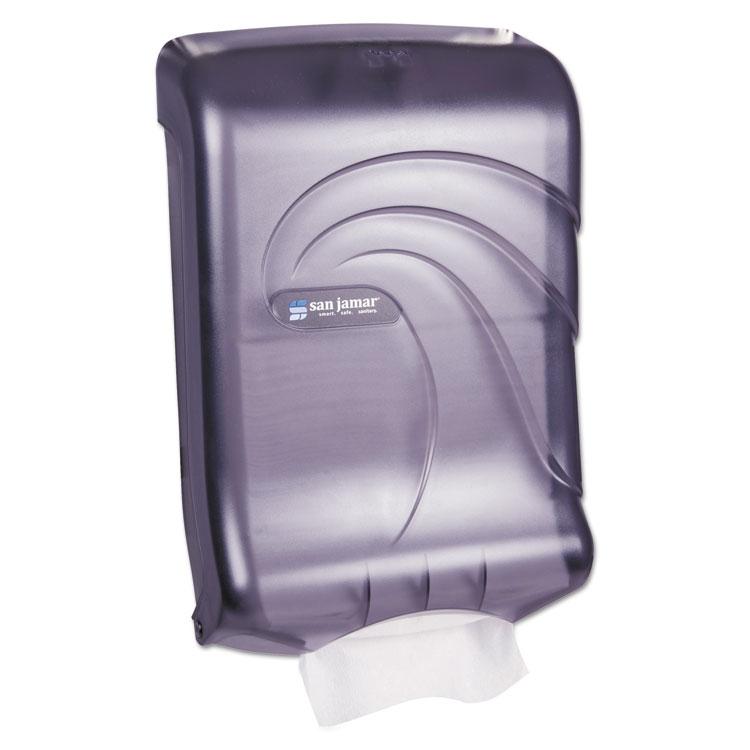 Picture of Ultrafold Multifold/C-Fold Towel Dispenser, Oceans, Black, 11 3/4 x 6 1/4 x 18