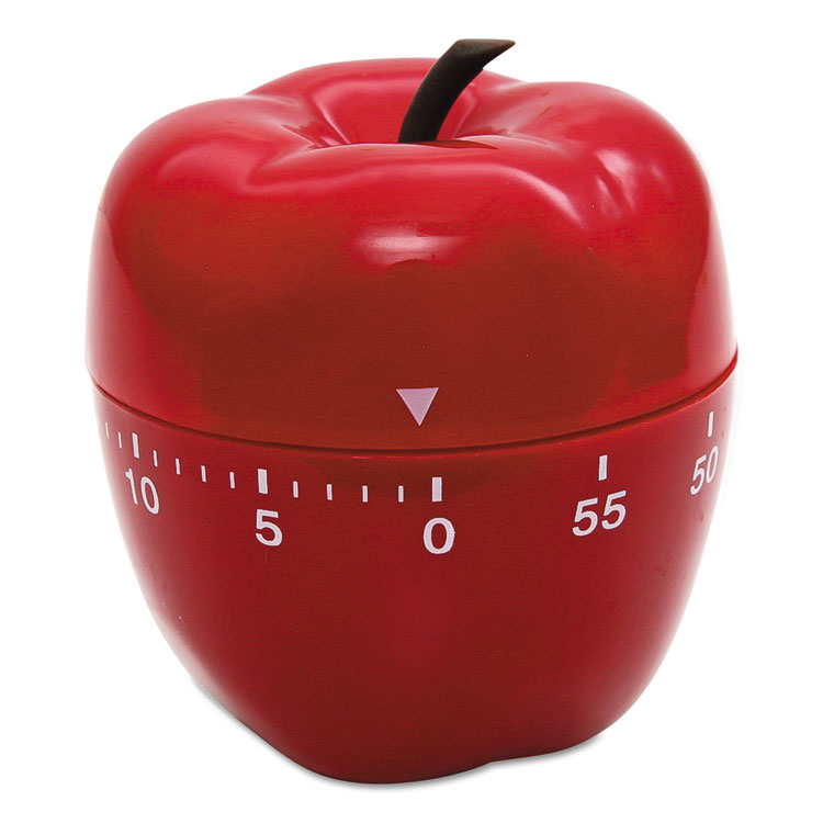 Picture of Shaped Timer, 4" dia., Red Apple