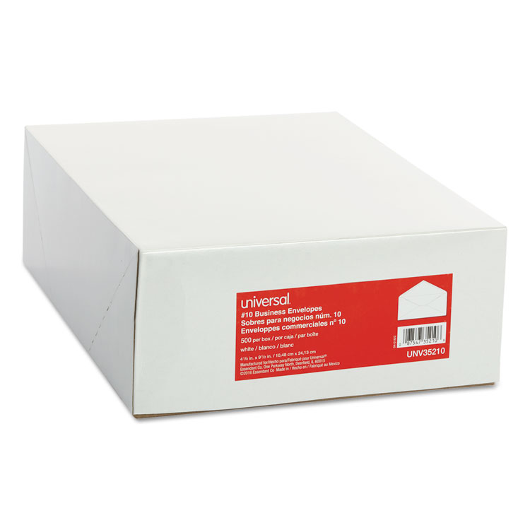 Picture of Business Envelope, #10, 4 1/8 x 9 1/2, White, 500/Box