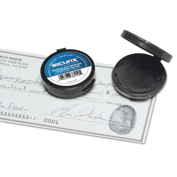 Picture of Fingerprint Ink Pad, 1 1/2" Diameter, Black