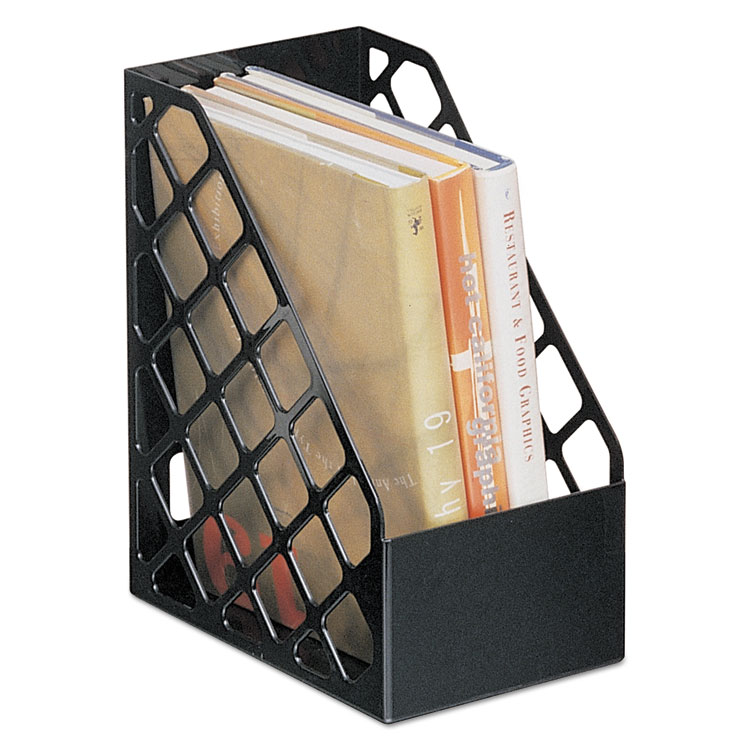Picture of Recycled Plastic Large Magazine File, 6 1/4 x 9 1/2 x 11 3/4, Black