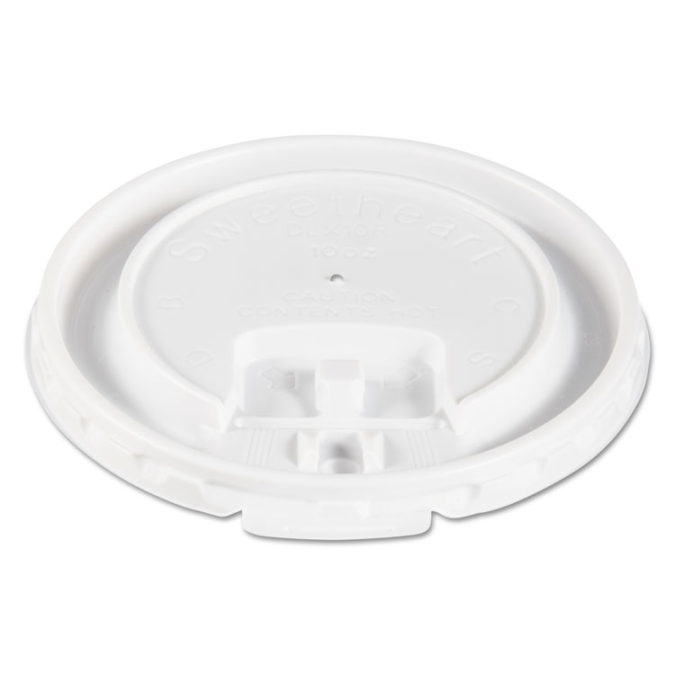 Picture of Liftbk & Lock Tab Cup Lids For Foam Cups, Fits 10oz Cups, White, 2000/carton