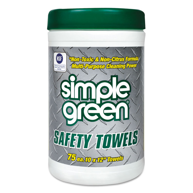 Picture of Safety Towels, 10 x 11 3/4, 75/Canister