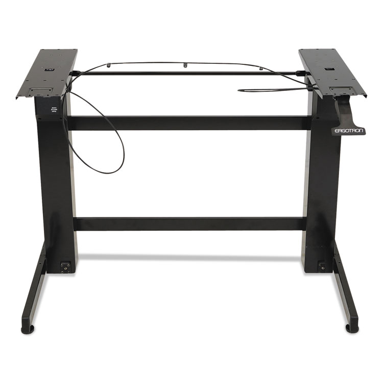 Picture of WorkFit-B Sit-Stand Workstation Base, Heavy-Duty, 88 lbs. Max Weight Cap, Black