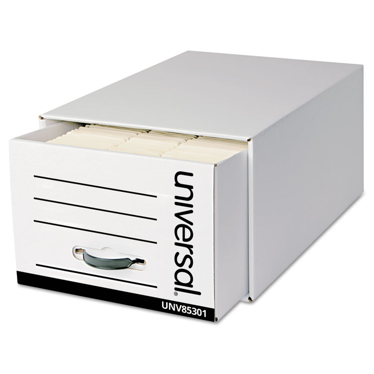 Picture of Heavy-Duty Storage Box Drawer, Legal, 17 1/4 x 25 1/2 x 11, White, 6/Carton