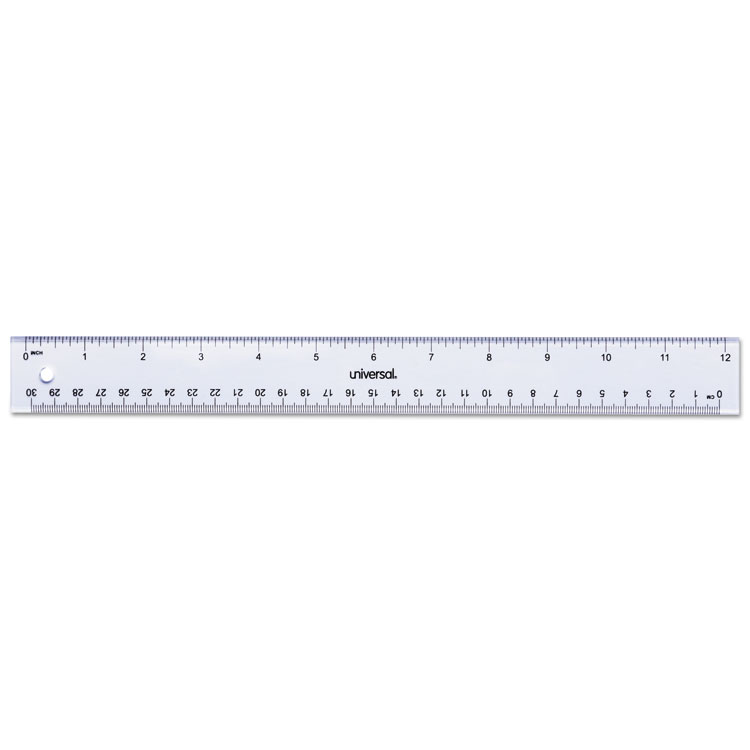 Picture of Acrylic Plastic Ruler, 12", Clear
