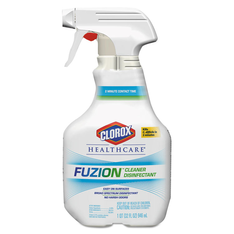 Picture of Fuzion Cleaner Disinfectant, Unscented, 32 Oz Spray Bottle, 9/carton