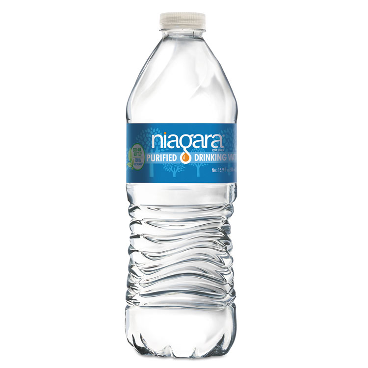 True Clear TC54594 True Clear Agua embotellada purificada, botellas de 16.9  fl. oz, 24/cartón (TC54594)