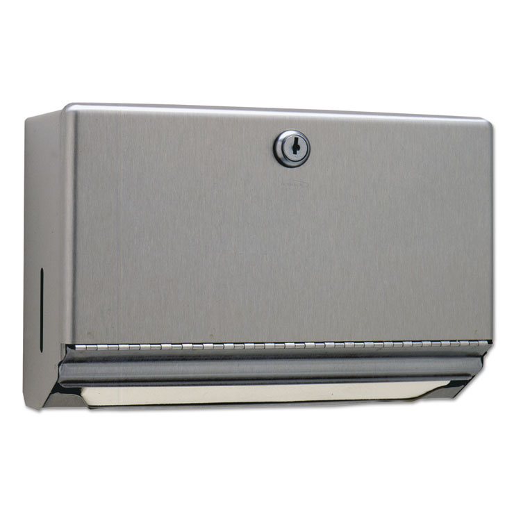Picture of Surface-Mounted Paper Towel Dispenser, Stainless Steel, 10 3/4 x 4 x 7 1/16