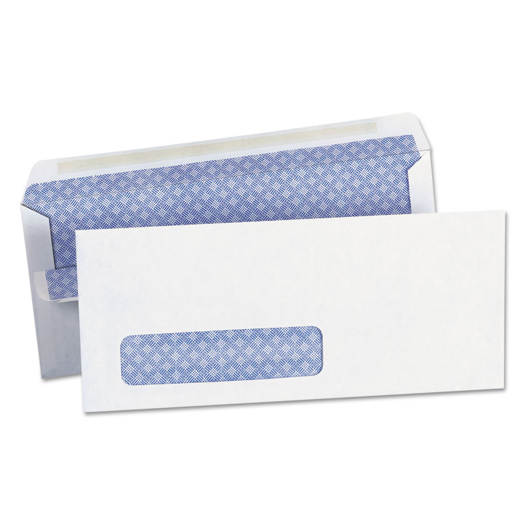 Picture of Self-Seal Security Envelope, Window, #10, 4 1/8 x 9 1/2, White, 500/Box