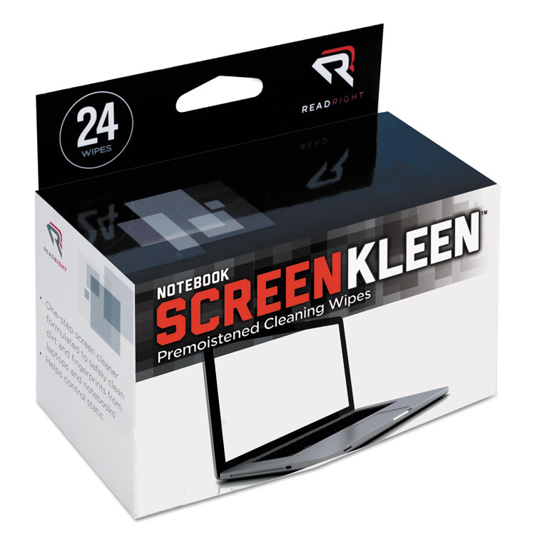 Picture of Notebook ScreenKleen Pads, Cloth, 7 x 5, White, 24/Box