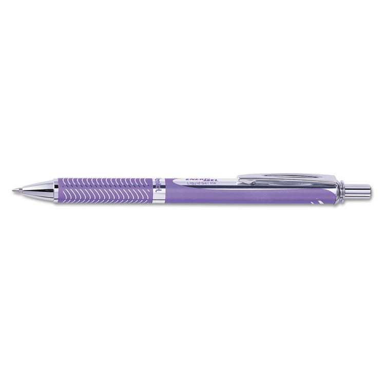 Picture of EnerGel Alloy RT Retractable Liquid Gel Pen, .7mm, Violet Barrel, Violet Ink