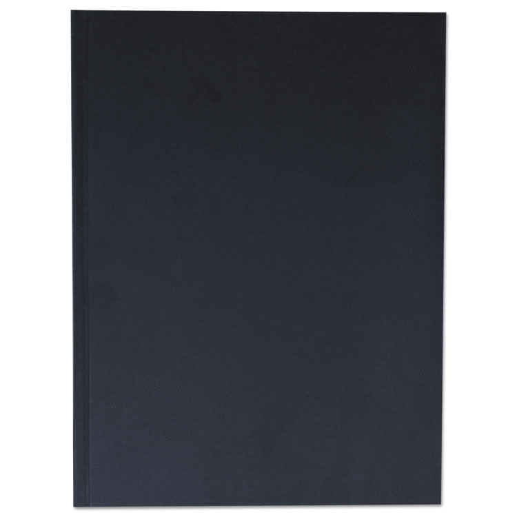 Picture of Casebound Hardcover Notebook, 10 1/4 X 7 5/8, Black Linen