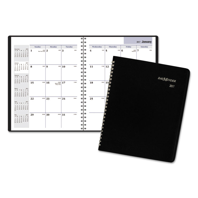 Picture of Monthly Planner, 6 7/8 x 8 3/4, Black