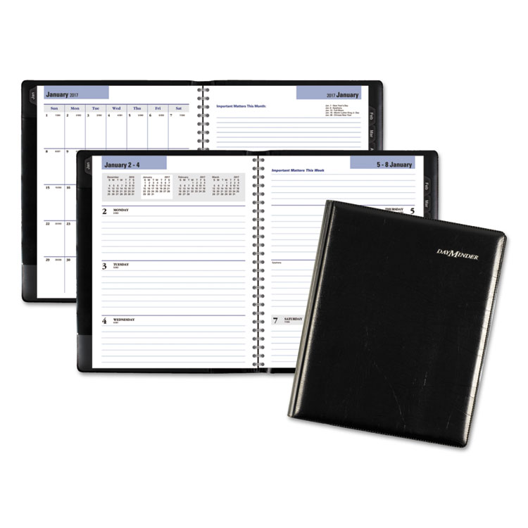 Picture of Executive Weekly/Monthly Planner, 6 7/8 x 8 3/4, Black