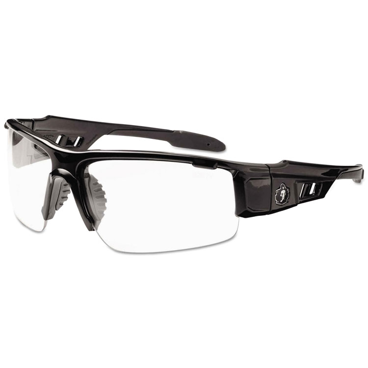 Picture of Skullerz Dagr Safety Glasses, Black Frame/clear Lens, Nylon/polycarb
