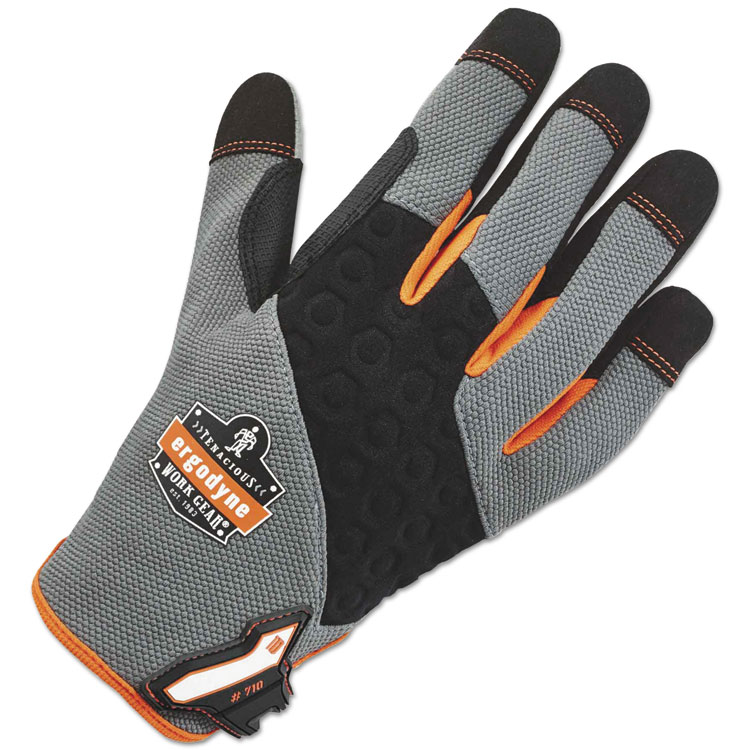 Picture of Proflex 710 Heavy-Duty Utility Gloves, Gray, X-Large, 1 Pair