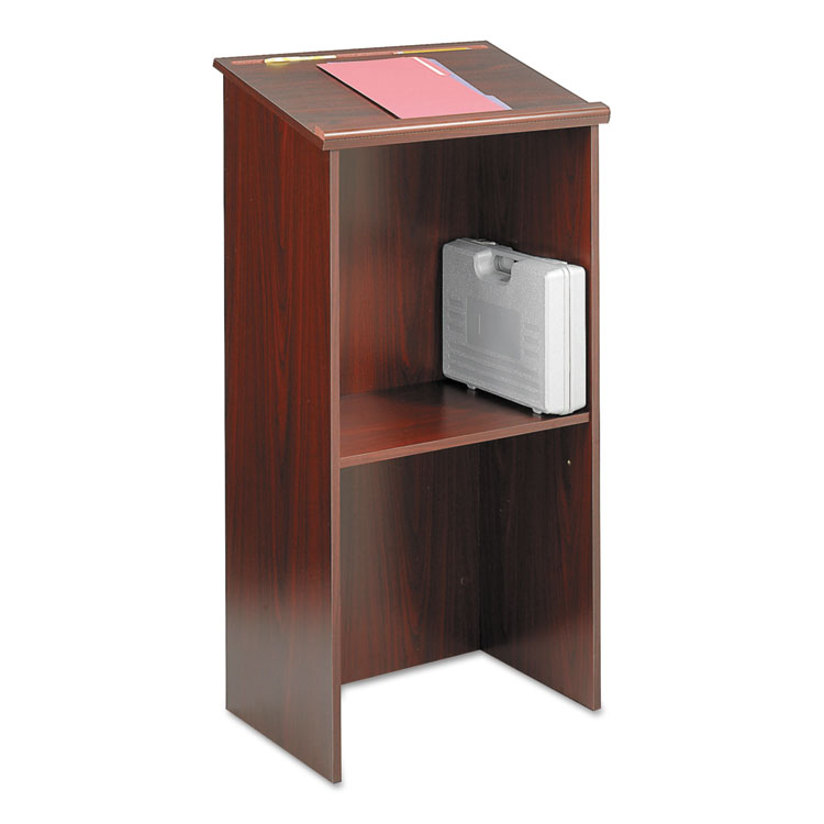 Picture of Stand-Up Lectern, 23w x 15-3/4d x 46h, Mahogany