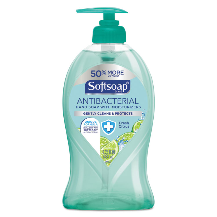 Picture of Antibacterial Hand Soap, Fresh Citrus, 11 1/4 Oz Pump Bottle, 6/carton
