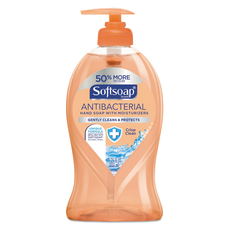 Picture of Antibacterial Hand Soap, Crisp Clean, 11 1/4 Oz Pump Bottle