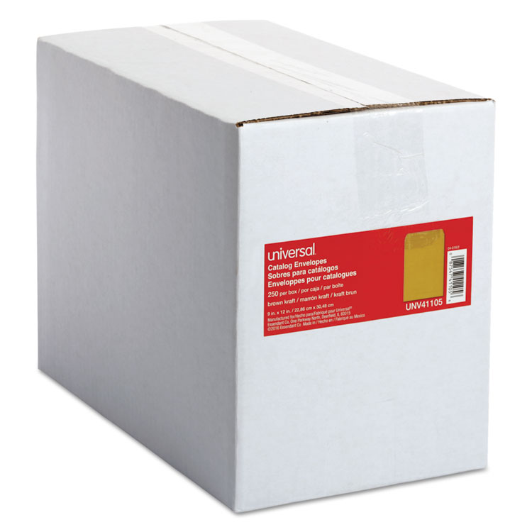 Picture of Catalog Envelope, Center Seam, 9 x 12, Brown Kraft, 250/Box