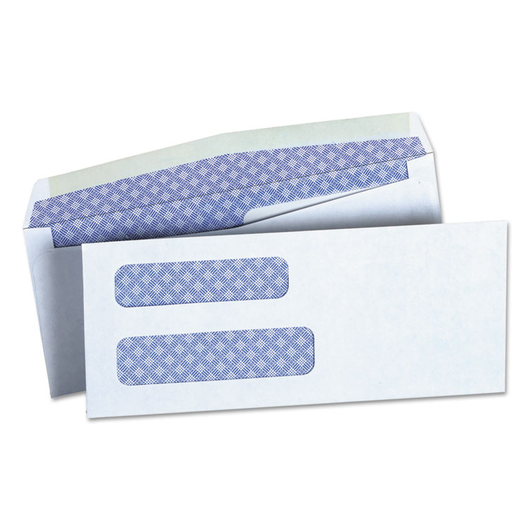 Picture of Double Window Check Envelope, #8 5/8, 3 5/8 x 8 5/8, White, 500/Box