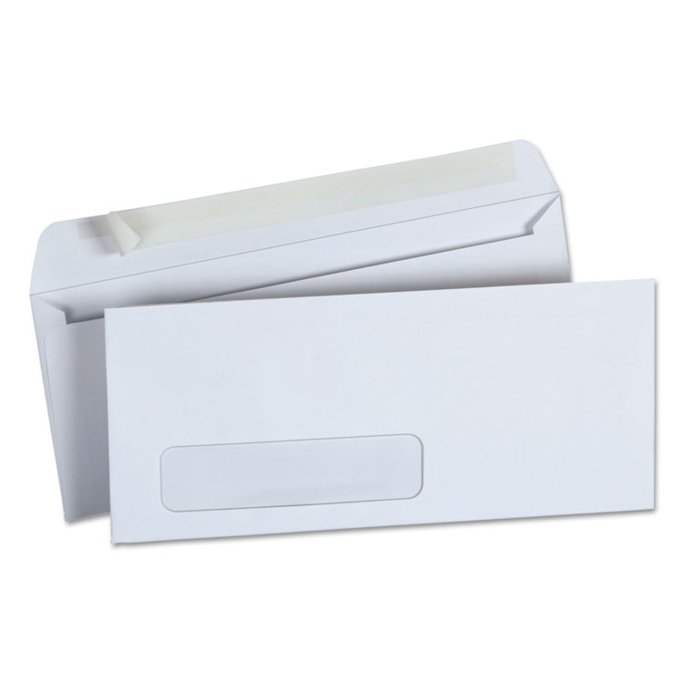 Picture of Peel Seal Strip Business Envelope, #10, 4 1/8 x 9 1/2, Window, White, 500/Box