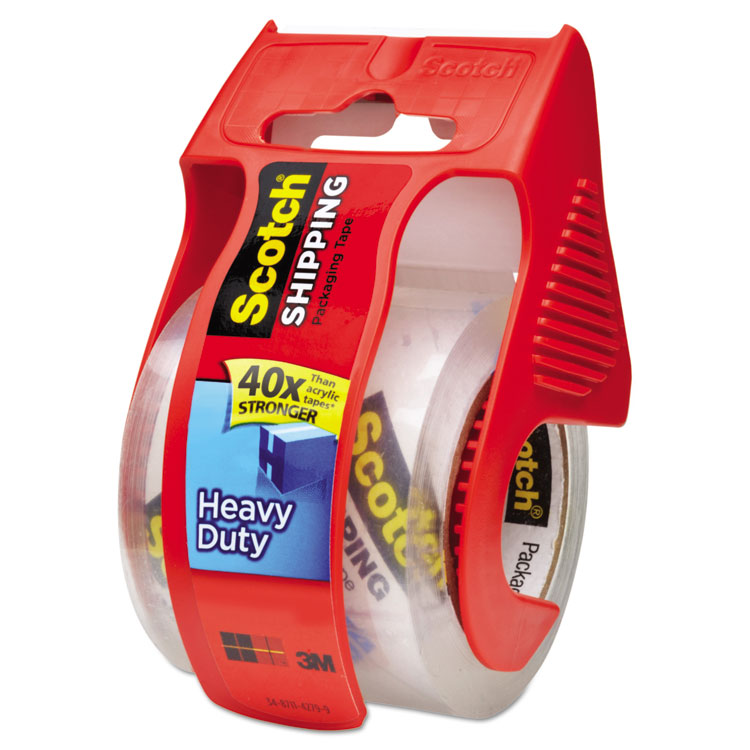 Picture of 3850 Heavy-Duty Packaging Tape in Sure Start Disp. 1.88" x 800", Clear