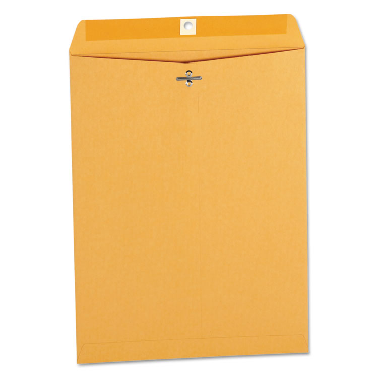 Picture of Kraft Clasp Envelope, Center Seam, 32lb, 9 1/2 x 12 1/2, Brown Kraft, 100/Box