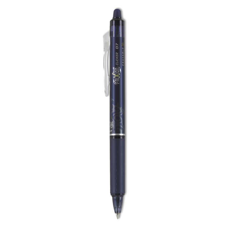 Picture of FriXion Clicker Erasable Gel Ink Retractable Pen, Navy Ink, .7mm, Dozen