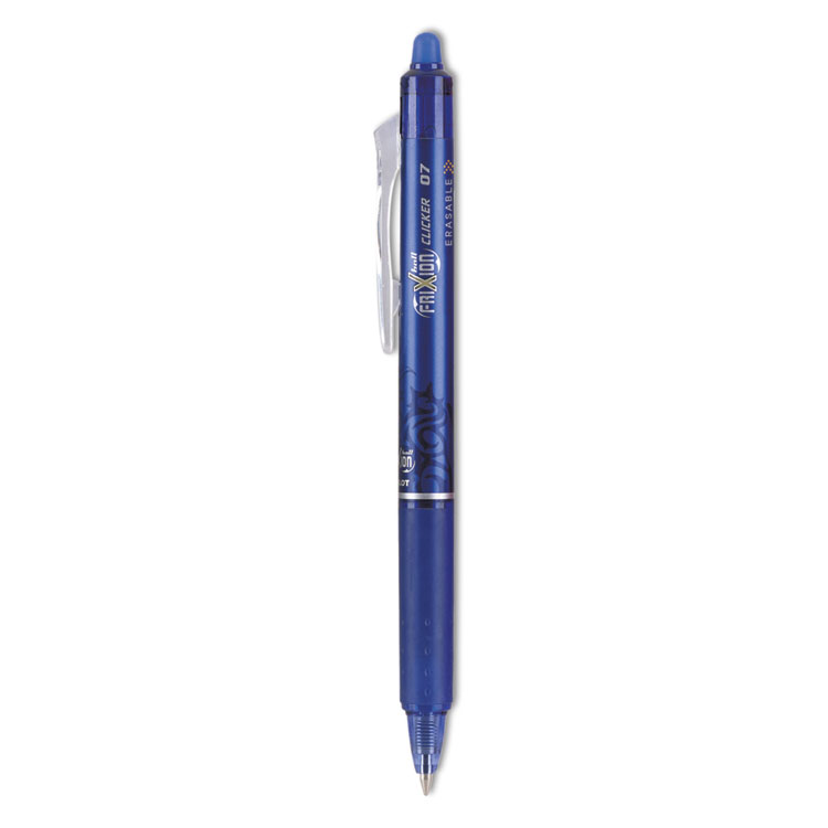 Picture of FriXion Clicker Erasable Gel Ink Retractable Pen, Blue Ink, .7mm, Dozen
