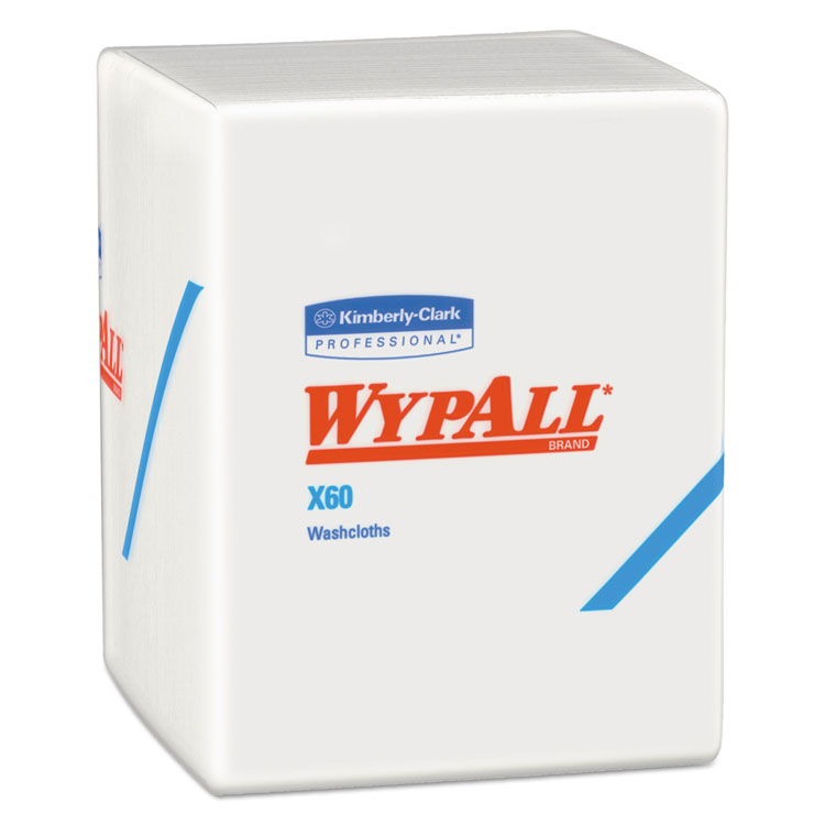 Picture of X60 Wipers, 1/4 Fold, 12 1/2 x 10, White, 70/Pack, 8 Packs/Carton