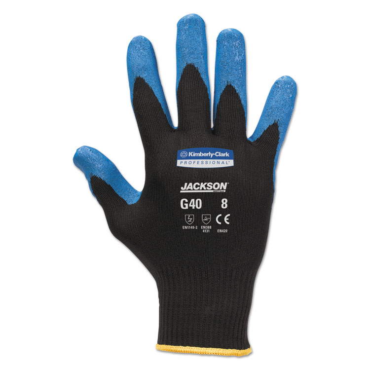 Picture of G40 Nitrile Coated Gloves, Medium/Size 8, Blue, 12 Pairs