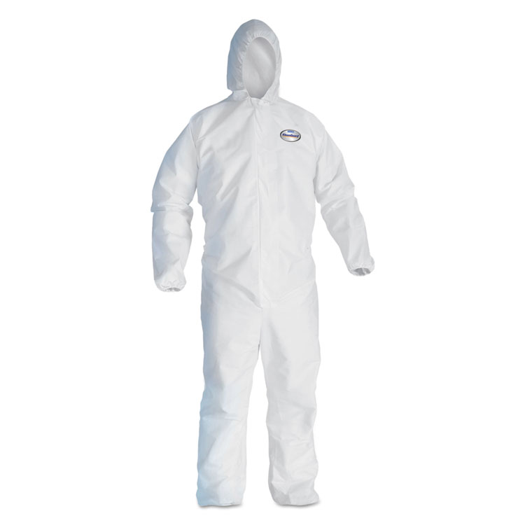 Picture of A40 Elastic-Cuff and Ankles Hooded Coveralls, White, X-Large, 25/Case