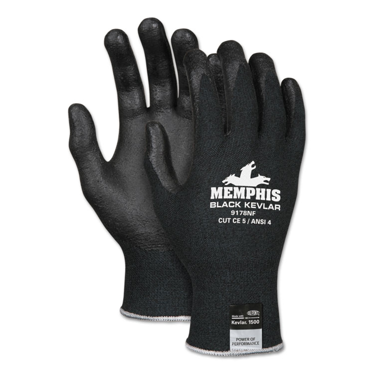 Picture of Kevlar Gloves 9178nf, Kevlar/nitrile Foam, Black, X-Large