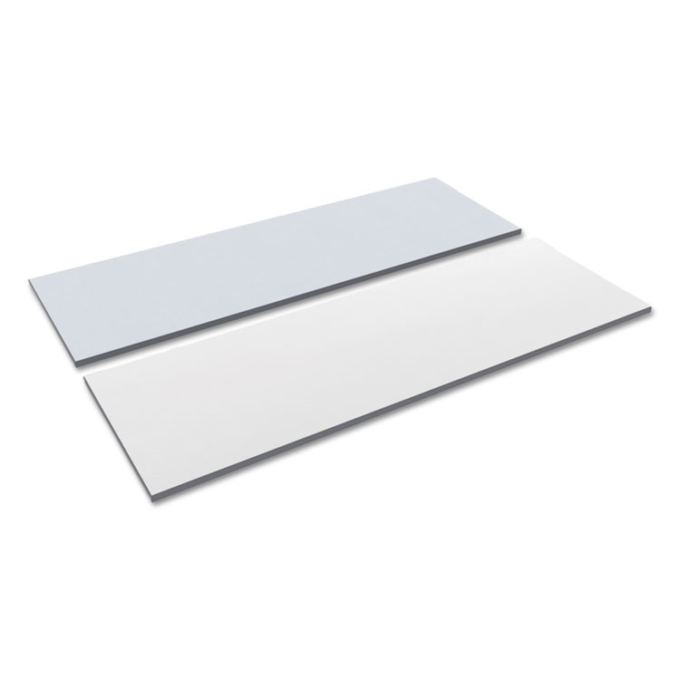 Picture of Reversible Laminate Table Top, Rectangular, 71 1/2w X 23 5/8d, White/gray