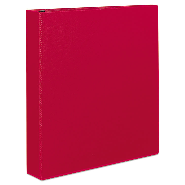 Picture of Durable Binder with Slant Rings, 11 x 8 1/2, 1 1/2", Red
